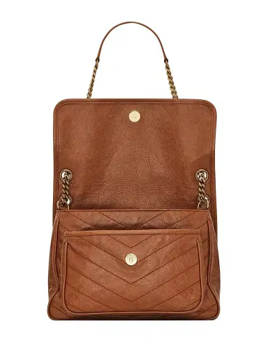 Saint Laurent Women's Niki Leather Shoulder Bag - Light Caramel | Thumbnail 5 Saint Laurent Women's Niki Leather Shoulder Bag - Light Caramel | Thumbnail 5