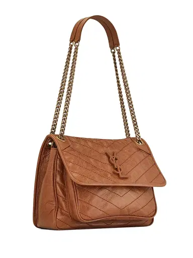 Saint Laurent Women's Niki Leather Shoulder Bag - Light Caramel | Thumbnail 6 Saint Laurent Women's Niki Leather Shoulder Bag - Light Caramel | Thumbnail 6