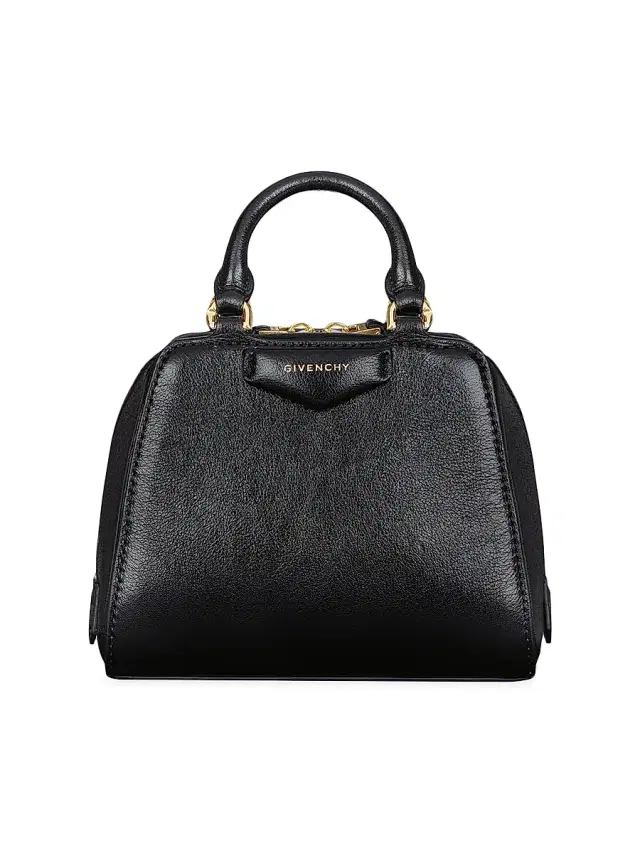 Women's Micro Antigona Cube Top Handle Bag - Black
