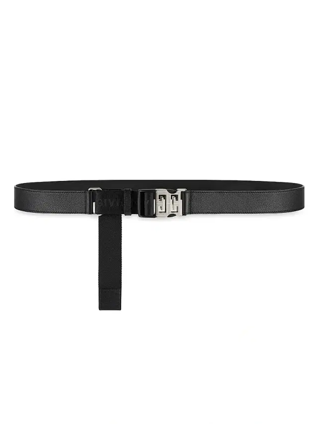 Men's 4G Release Buckle Belt In Leather And Webbing - Black