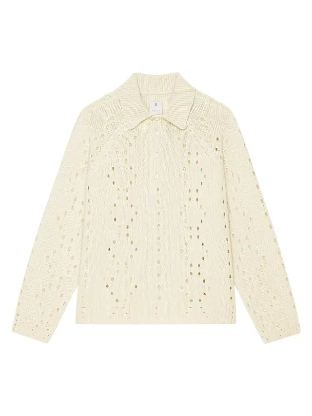 Men's Oversized Sweater in Wool - Beige