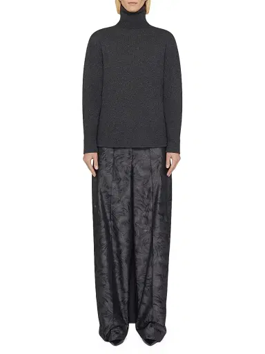 Givenchy Women's Sweater in Cashmere with Train - Charcoal - Size Medium | Thumbnail 2