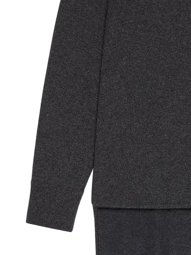 Givenchy Women's Sweater in Cashmere with Train - Charcoal - Size Medium | Thumbnail 4