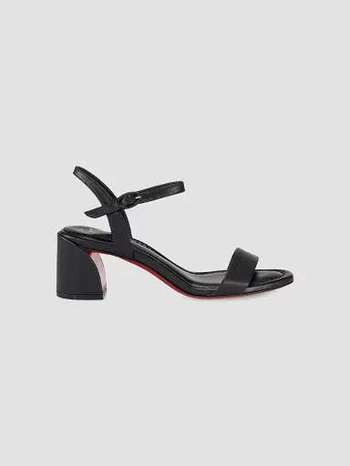 Christian Louboutin Women's Miss Jane 55MM Leather Sandals - Black | Thumbnail 4 Christian Louboutin Women's Miss Jane 55MM Leather Sandals - Black | Thumbnail 4