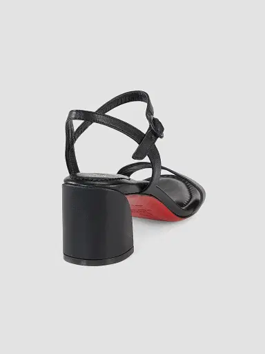 Christian Louboutin Women's Miss Jane 55MM Leather Sandals - Black | Thumbnail 6 Christian Louboutin Women's Miss Jane 55MM Leather Sandals - Black | Thumbnail 6