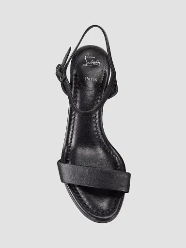 Christian Louboutin Women's Miss Jane 55MM Leather Sandals - Black | Thumbnail 8 Christian Louboutin Women's Miss Jane 55MM Leather Sandals - Black | Thumbnail 8