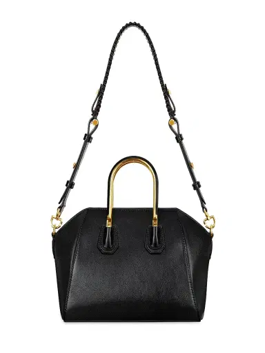 Givenchy Women's Mini Antigona Bag In Leather With Metal Handles - Black | Thumbnail 3 Givenchy Women's Mini Antigona Bag In Leather With Metal Handles - Black | Thumbnail 3