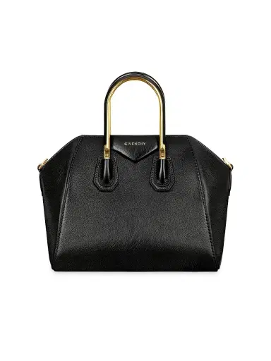 Givenchy Women's Mini Antigona Bag In Leather With Metal Handles - Black | Thumbnail 1 Givenchy Women's Mini Antigona Bag In Leather With Metal Handles - Black | Thumbnail 1