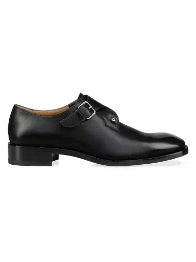 Christian Louboutin Men's Chambelimonk Monk Straps Shoes - Black - Size 15 | Thumbnail 1 Christian Louboutin Men's Chambelimonk Monk Straps Shoes - Black - Size 15 | Thumbnail 1