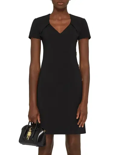 Givenchy Women's Dress in Punto Milano with buttons | Thumbnail 3