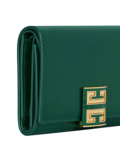Givenchy Women's 4G Wallet in Box Leather - Emerald Green | Thumbnail 3 Givenchy Women's 4G Wallet in Box Leather - Emerald Green | Thumbnail 3
