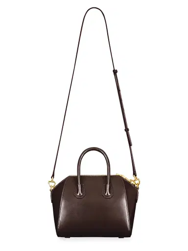 Givenchy Women's Mini Antigona Bag in Box Leather - Dark Khaki | Thumbnail 3 Givenchy Women's Mini Antigona Bag in Box Leather - Dark Khaki | Thumbnail 3
