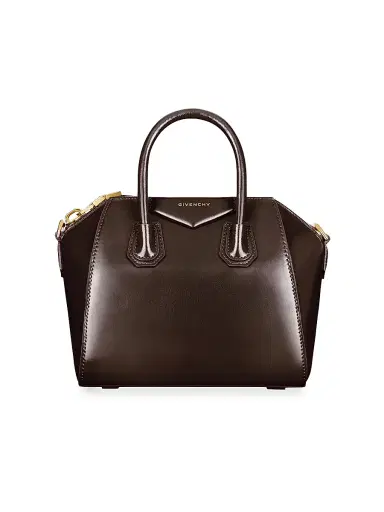 Givenchy Women's Mini Antigona Bag in Box Leather - Dark Khaki | Thumbnail 1 Givenchy Women's Mini Antigona Bag in Box Leather - Dark Khaki | Thumbnail 1