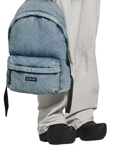 Balenciaga Men's Explorer Backpack Denim | Thumbnail 7