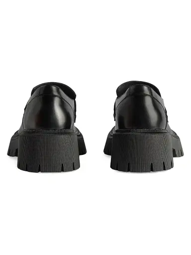 Balenciaga Women's Tractor Loafers - Black | Thumbnail 5