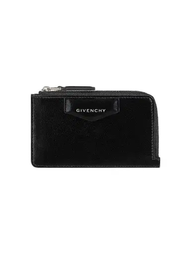 Givenchy Women's Antigona Zipped Card Holder In Box Leather | Thumbnail 1 Givenchy Women's Antigona Zipped Card Holder In Box Leather | Thumbnail 1