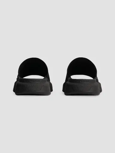 Balenciaga Men's Speed 2.0 Recycled Knit Slide Sandals - Black | Thumbnail 5