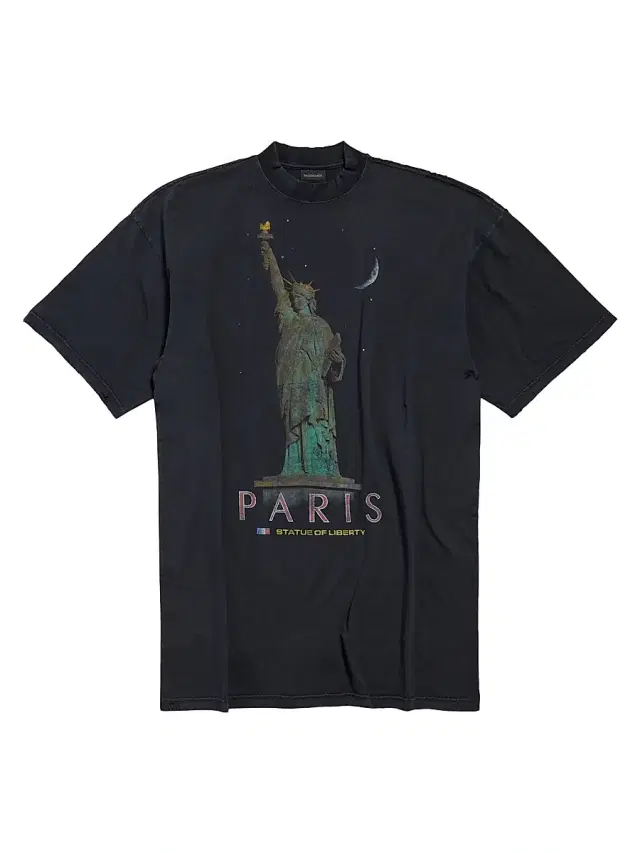 Balenciaga Women's Paris Liberty T-Shirt Dress - Black