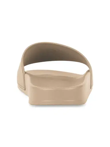 Balenciaga Women's Pool Slide Sandals - Beige Black - Size 12 | Thumbnail 4
