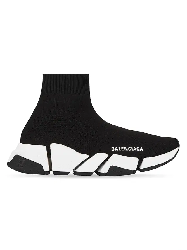 Men's Speed 2.0 Recycled Knit Sneaker - Black White