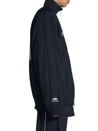 Balenciaga Men's Paris Soccer Tracksuit Jacket - Black | Thumbnail 5 Balenciaga Men's Paris Soccer Tracksuit Jacket - Black | Thumbnail 5