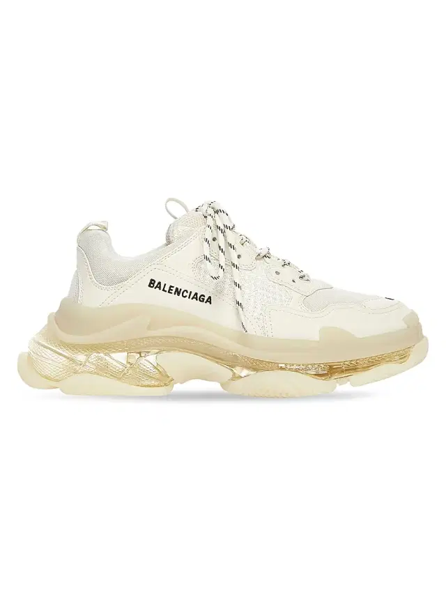 Men's Triple S Clear Sole Sneakers - Beige