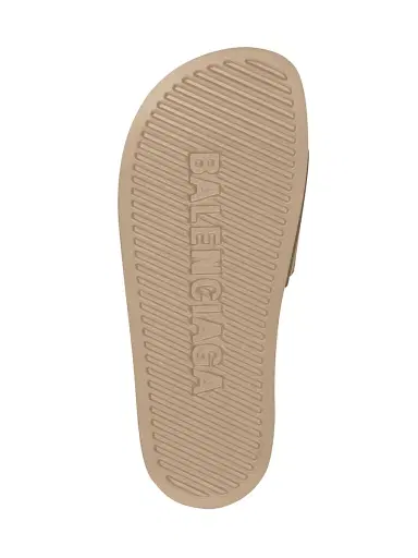 Balenciaga Men's Pool Slide Sandals - Beige Black | Thumbnail 5