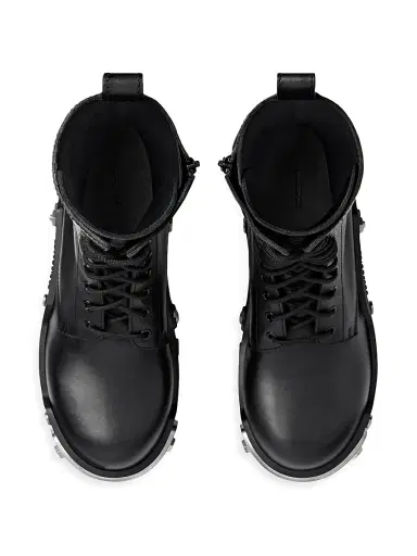Balenciaga Men's Bulldozer Lace-Up Boots - Black - Size 6 | Thumbnail 5