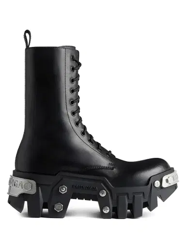 Balenciaga Men's Bulldozer Lace-Up Boots - Black - Size 6 | Thumbnail 1 Balenciaga Men's Bulldozer Lace-Up Boots - Black - Size 6 | Thumbnail 1