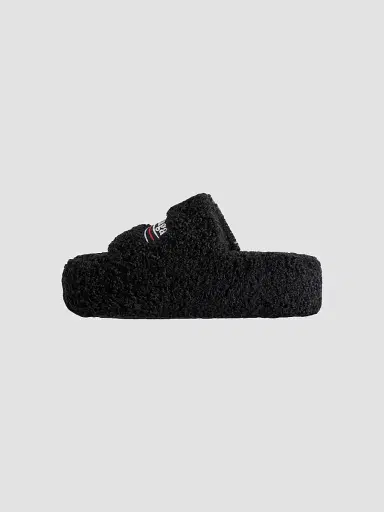 Balenciaga Women's Fluffy Platform Sandals - Black - Size 11 | Thumbnail 4 Balenciaga Women's Fluffy Platform Sandals - Black - Size 11 | Thumbnail 4