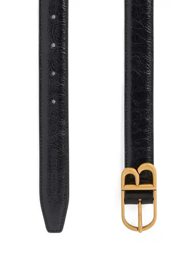 Balenciaga Women's Classic B Belt - Black - Size 36 | Thumbnail 2