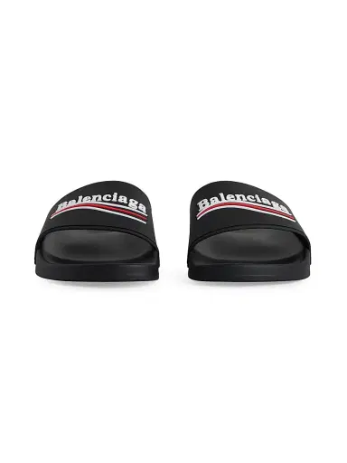 Balenciaga Men's Pool Slide Sandals - Black - Size 6 | Thumbnail 4 Balenciaga Men's Pool Slide Sandals - Black - Size 6 | Thumbnail 4