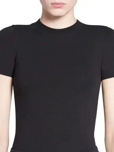 Balenciaga Women's Handwritten T-Shirt Fitted - Black | Thumbnail 6 Balenciaga Women's Handwritten T-Shirt Fitted - Black | Thumbnail 6
