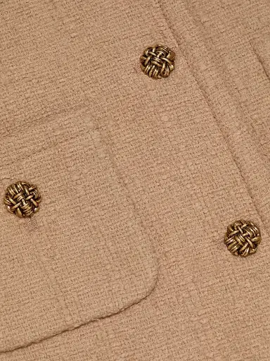 Ba&sh Women's Meredith Cotton-Blend Jacket - Camel - Size 4 | Thumbnail 7 Ba&sh Women's Meredith Cotton-Blend Jacket - Camel - Size 4 | Thumbnail 7