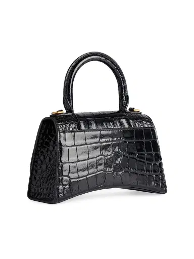 Balenciaga Women's Hourglass XS Handbag Crocodile Embossed | Thumbnail 6 Balenciaga Women's Hourglass XS Handbag Crocodile Embossed | Thumbnail 6