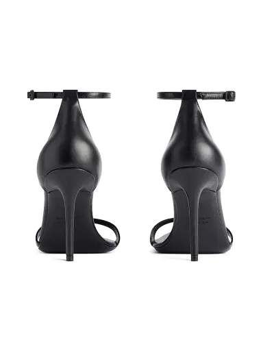 Balenciaga Women's Honey 90MM Sandal Heels - Black | Thumbnail 3