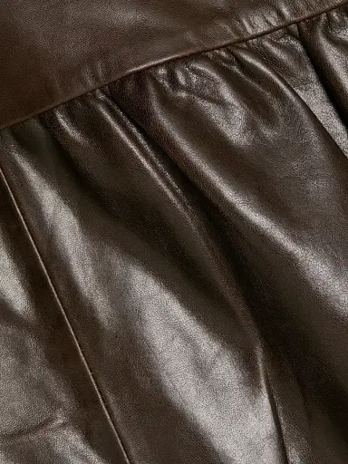 Ba&sh Women's Milos Pleated Leather Jacket | Thumbnail 7 Ba&sh Women's Milos Pleated Leather Jacket | Thumbnail 7