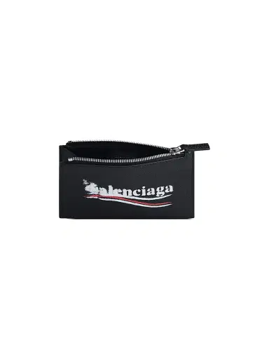 Balenciaga Men's Cash Large Long Coin and Card Holder - Black | Thumbnail 3 Balenciaga Men's Cash Large Long Coin and Card Holder - Black | Thumbnail 3