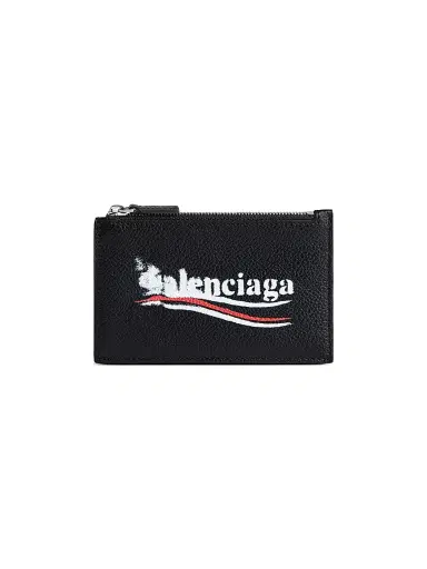 Balenciaga Men's Cash Large Long Coin and Card Holder - Black | Thumbnail 1 Balenciaga Men's Cash Large Long Coin and Card Holder - Black | Thumbnail 1