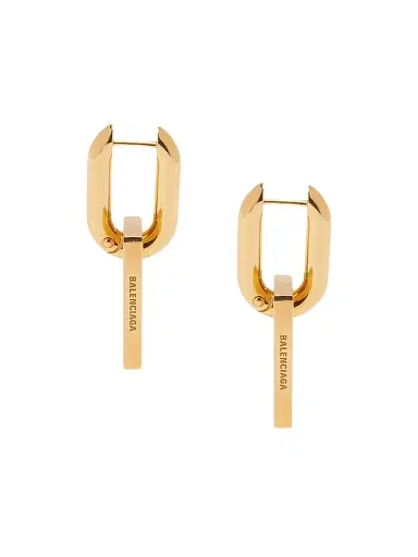 Balenciaga Women's B Chain  Earrings - Gold | Thumbnail 3
