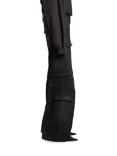 Balenciaga Men's Flared Cargo Pants - Black - Size Large | Thumbnail 5 Balenciaga Men's Flared Cargo Pants - Black - Size Large | Thumbnail 5
