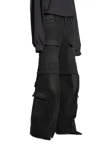 Balenciaga Men's Flared Cargo Pants - Black - Size Large | Thumbnail 6 Balenciaga Men's Flared Cargo Pants - Black - Size Large | Thumbnail 6