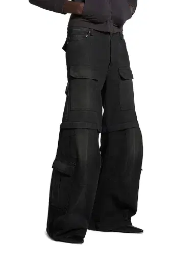 Balenciaga Men's Flared Cargo Pants - Black - Size Large | Thumbnail 7 Balenciaga Men's Flared Cargo Pants - Black - Size Large | Thumbnail 7