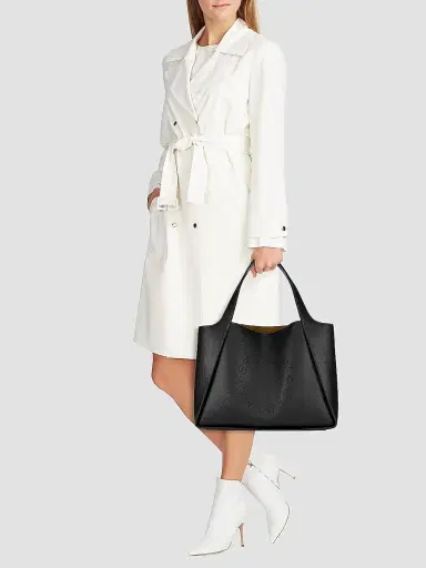 Stella McCartney Women's Stella Logo Grained Leather Tote Bag | Thumbnail 2