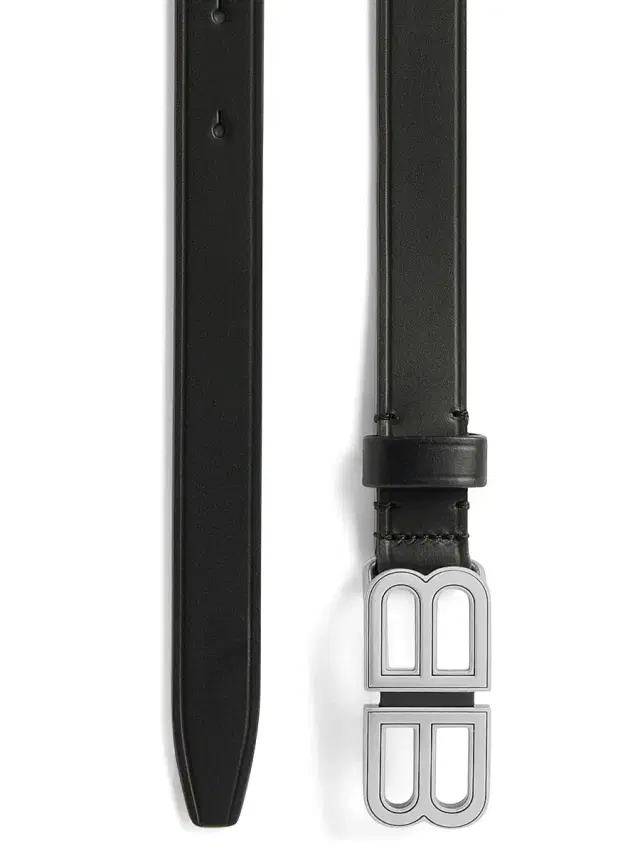 Women's BB Hourglass Thin Belt - Black