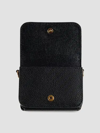 Balenciaga Women's Cash Mini Wallet On Chain - Black | Thumbnail 2