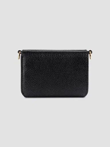 Balenciaga Women's Cash Mini Wallet On Chain - Black | Thumbnail 3