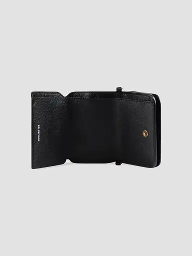 Balenciaga Women's Cash Mini Wallet On Chain - Black | Thumbnail 4