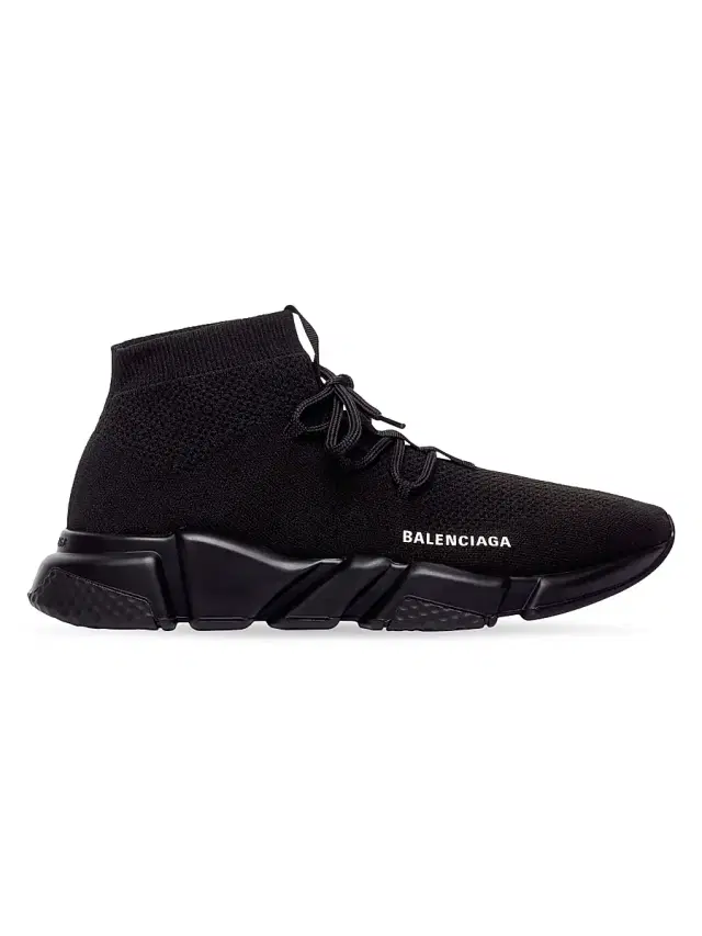 Balenciaga Men's Speed Lace-up Sneaker - Black