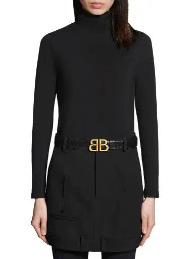 Balenciaga Women's Monaco Belt - Black - Size 20 | Thumbnail 2